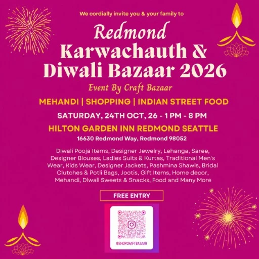 Redmond Karwachauth & Diwali Bazaar 2026